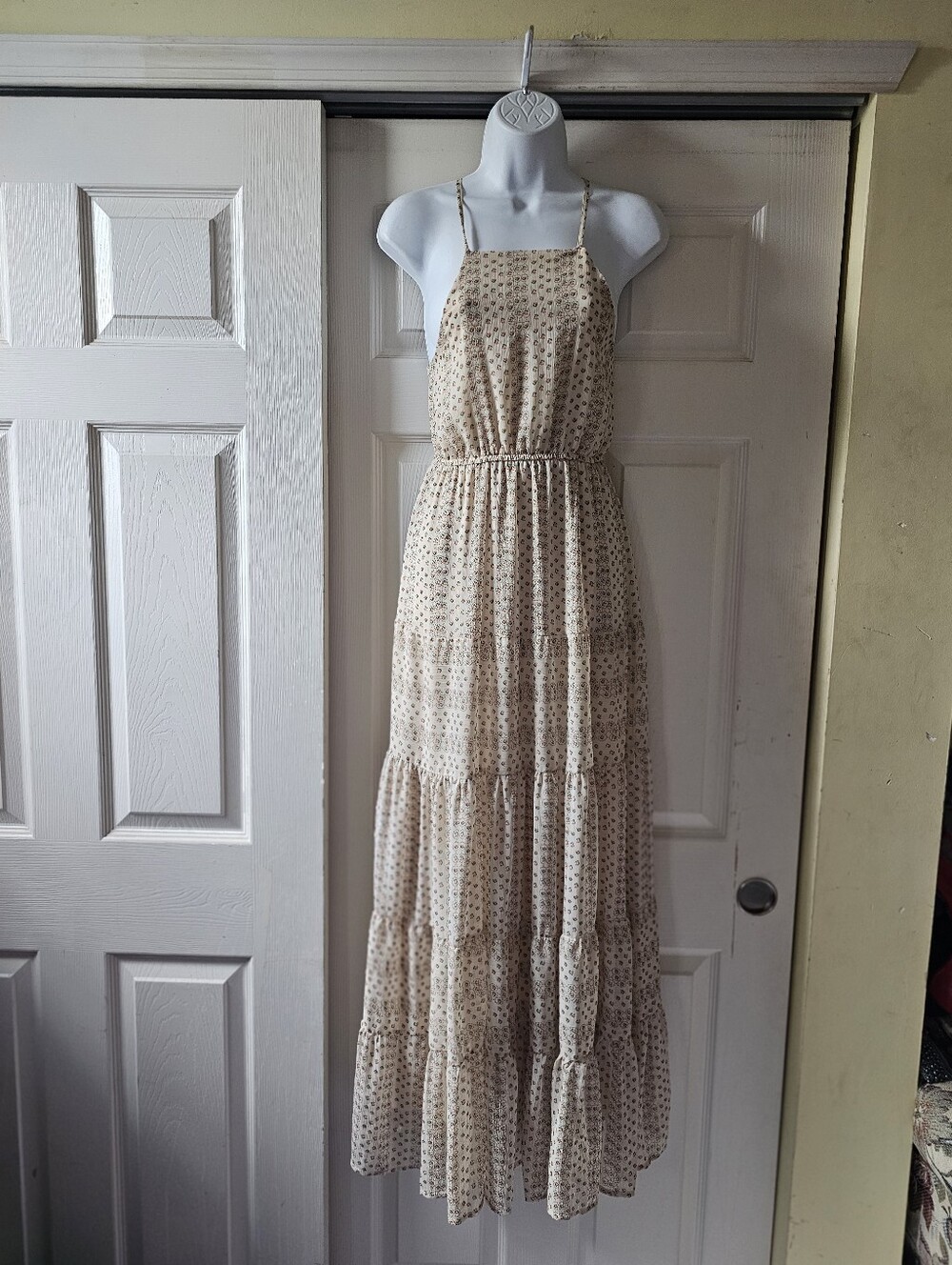 Riley & James Romantic Cottagecore Floral Tiered Maxi Dress | Size Small - Picture 2 of 16